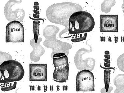 Vice beer dagger ghost love sex skull yolo