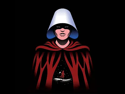 Handmaid's Tale Season 2 art artdirection artdirector digitalillustration editorial illustration photoshop portrait the100dayproject tv vectorart vectors