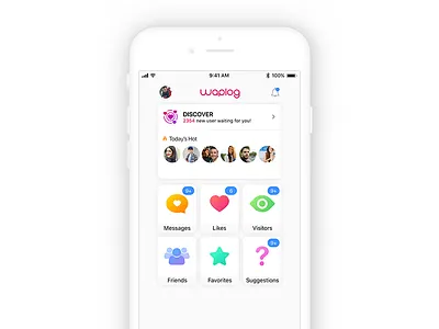 Waplog New Panel Design - iOS app dating ios navigation redesign waplog