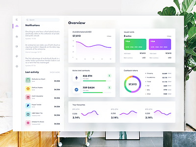 Dashboard 4 analytics coin crypto cryptocurrency currency dashboard design ico interface stats token ui
