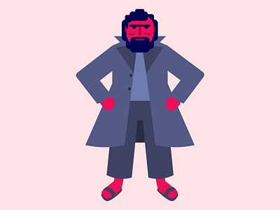 Garbage Man art illustration man simple