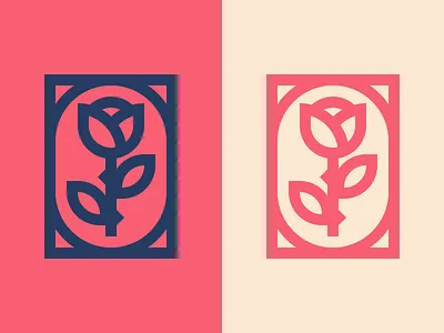 Rose branding design figma icon illustration logo mark minimal rose simple