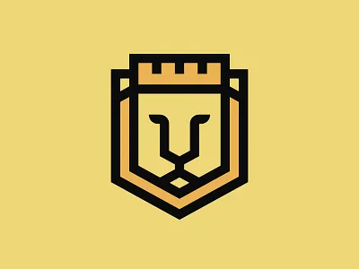Lion King Crest coat of arms crest king lion logo shield