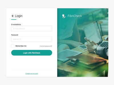 Fibricheck Login auth form login oauth