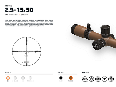 Scope Profile layout product design ux