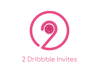 2 Dribbble Invites design dribbble invite minimal