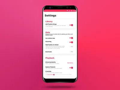 DailyUI #007 Settings app dailyui screen settings