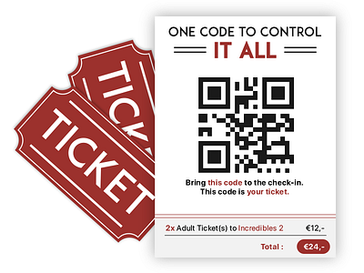 Daily UI #017 || Email Receipt 017 boogaert daily ui email mathijs movie online qr recept ticket ui