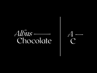 Albus Chocolate branding design identity logo