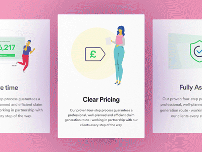 Nova User On-boarding animation flat gradient illustration onboarding ui