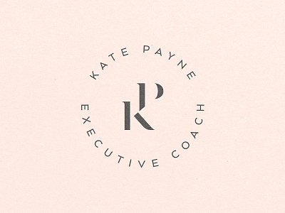 Kate Payne Logo branding coach executive identity kp logo monogram