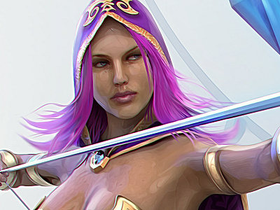 Lolla 3dart character digitalart fanart gameart girl illustration lolart lolla tomajestic warrior