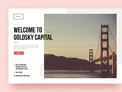 Landing Page clean corporate design equity firm landing page san francisco sharp web app website