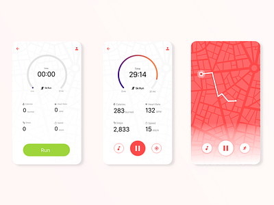 Daily UI - Fitness Tracker dailyui fitness tracker mobile ui ux