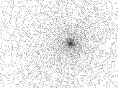 Optic Pattern black and white black hole illustration minimal optic pattern pattern design vector