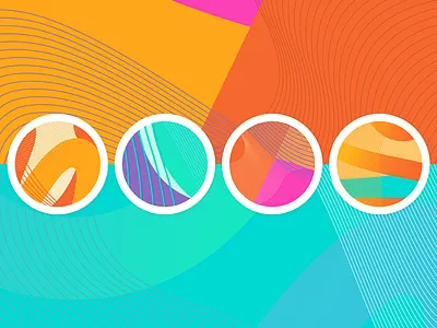 Pattern/Color exploration bold color dynamic expressive lines movement pattern texture