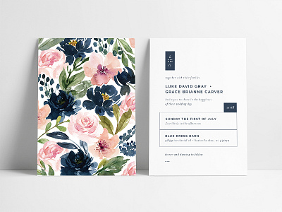 Modern + Romantic Wedding Invitation event floral invitation lines michigan modern wedding