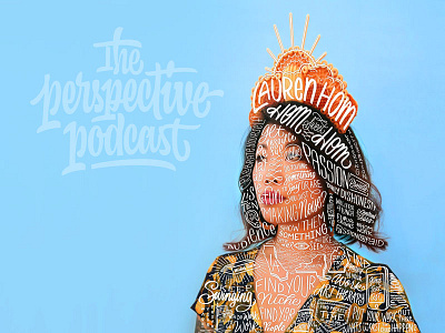Lauren Hom / Hom Sweet Hom Pocast Episode branding design hand lettering lettering podcast procreate sketch
