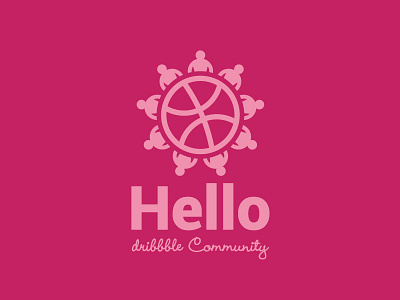 Hello Dribbble Community Logo branding dribbble dribbble community dribbble community logo hello dribbble icon logo mark