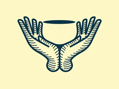 Food Icon brand food hands icon illustration logo wine