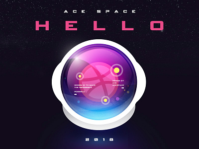 Hello Dribbble ace dribbble space