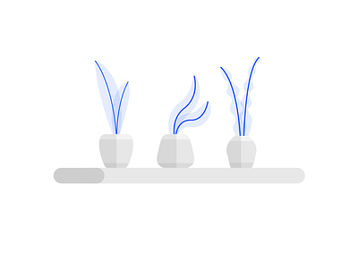 Plant Vases clean flat plant simple vase