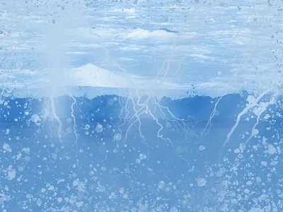 Playing with New Brushes abstract brushes camera experimenting illustration love nature play player storm water weather