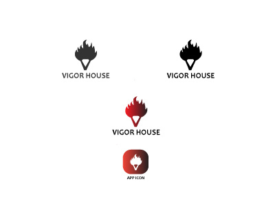 Vigor House logo app icon clothing logo logoclub logotype