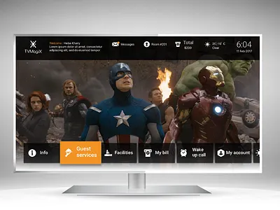 Tv Magix hospitality hotels ip tv iptv tv ui ux
