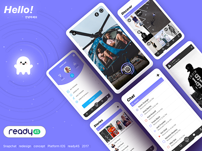 Snapchat Redesign Concept concept mobile app redesign snapchat ui user interface ux