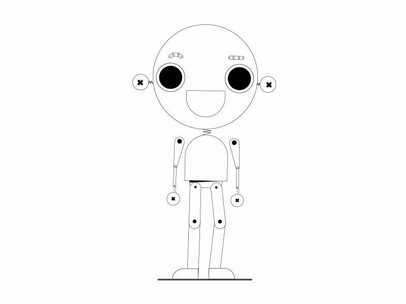 Privetik after effects animation character gif hello hi privet springs