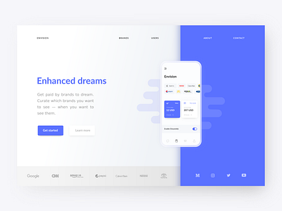 DreamAds | Landing page ai app design interface landing page ui ux web design website