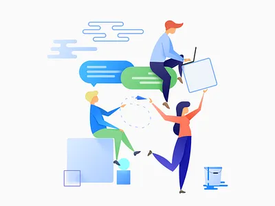 Smart Community illustration brand drawing illustration smart smart launcher website