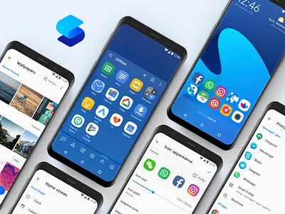 Smart Launcher 5 android app drawer gallery graphic home launcher settings smart launcher visual
