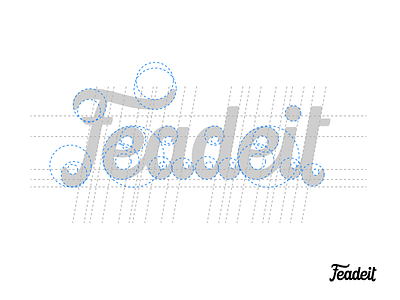 Feadeit - grids branding calligraphy hand lettering identity lettering logo logo design logotype mark typography wordmark