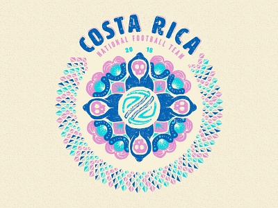 Costa Rica 2018 badge badge design costa rica death fifa football illustration la muerte soccer wold cup