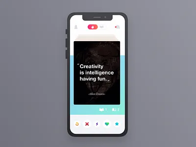 Tinder for motivational quotes 5ideasaday app creative design quote tinder