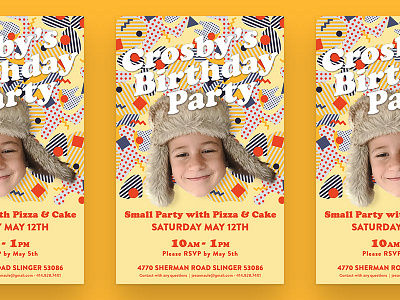 Birthday Partayyy birthday invite kids party