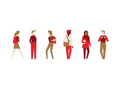 Coke Scholars unused concept 02 characters education geometric illustration minimal people scholar