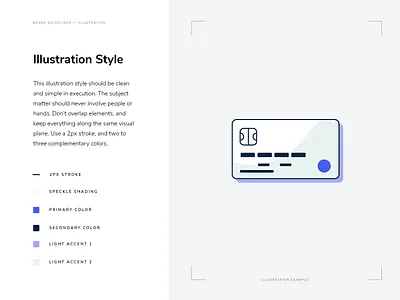 Illustration Definition brand branding credit card focus lab guidelines illustration style guide