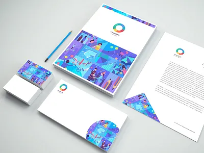 Branding branding creative illustration mock up