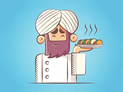 Chef Character Design character chef design digital flat illustration painting vector