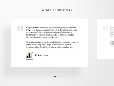 Daily UI #039 dailyui testimonials ui