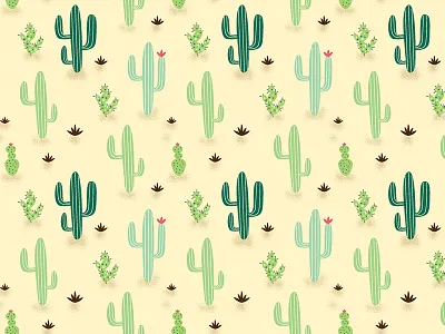 Sedona cacti cactus desert pattern pattern design print design succulent vector