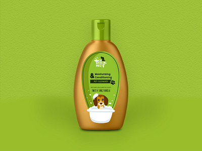 The Barking Muse - Label design bath dog dog shampo green natural packaging pet pet shampoo shampoo