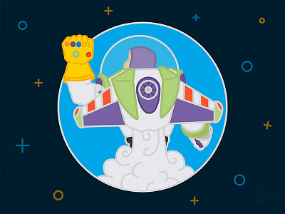 Infinity & Beyond (WIP) buzz disney gauntlet infinity war lightyear marvel pixar stones thanos toy story