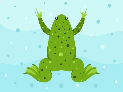 Xenopus X 36daysoftype animal design flat frog letter nature toad vector water x xenopus
