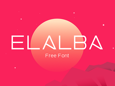 Elalba Free Font font minimal sans typography