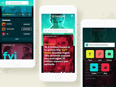 FANDOM.com Experimental Designs brand design fandom games interaction design movies pop culture product design tv ui design ux design