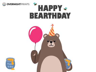 Hb Day Onp bear birthday honey pot